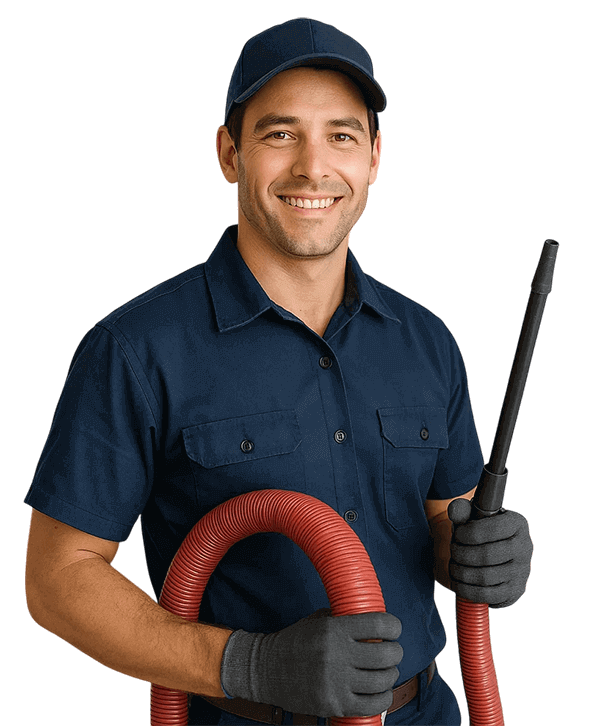 Quail Valley Air Ducts Cleaning TX technician providing air duct cleaning service